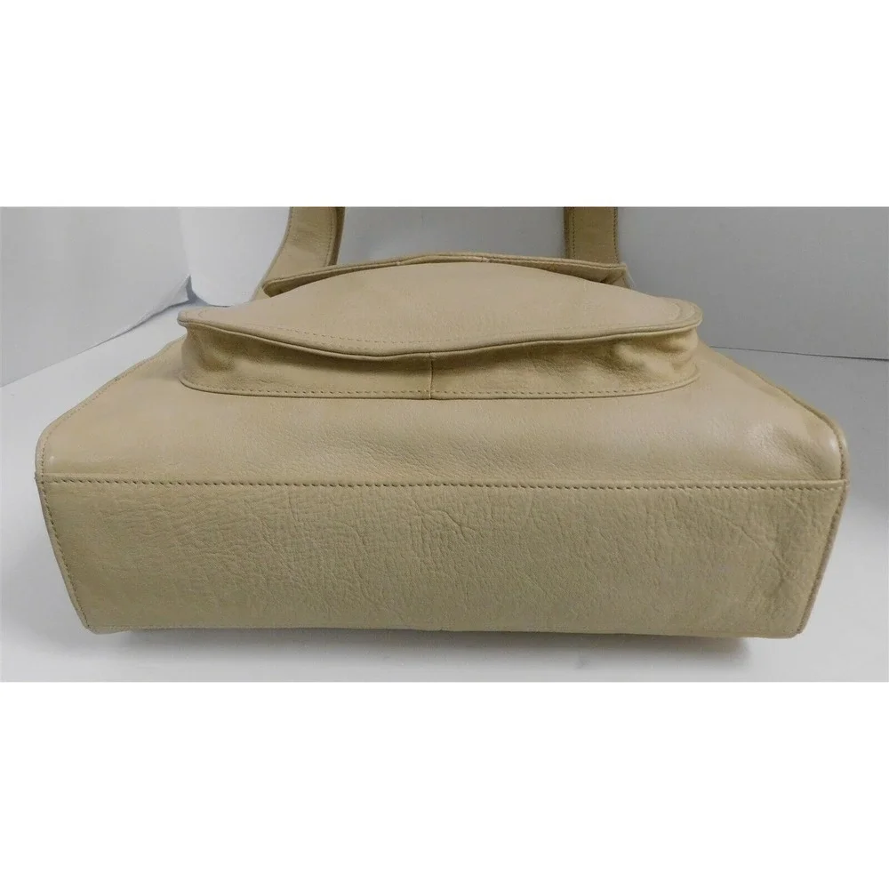 New‎ Fossil Beige Leather Cargo Large Hobo Bag